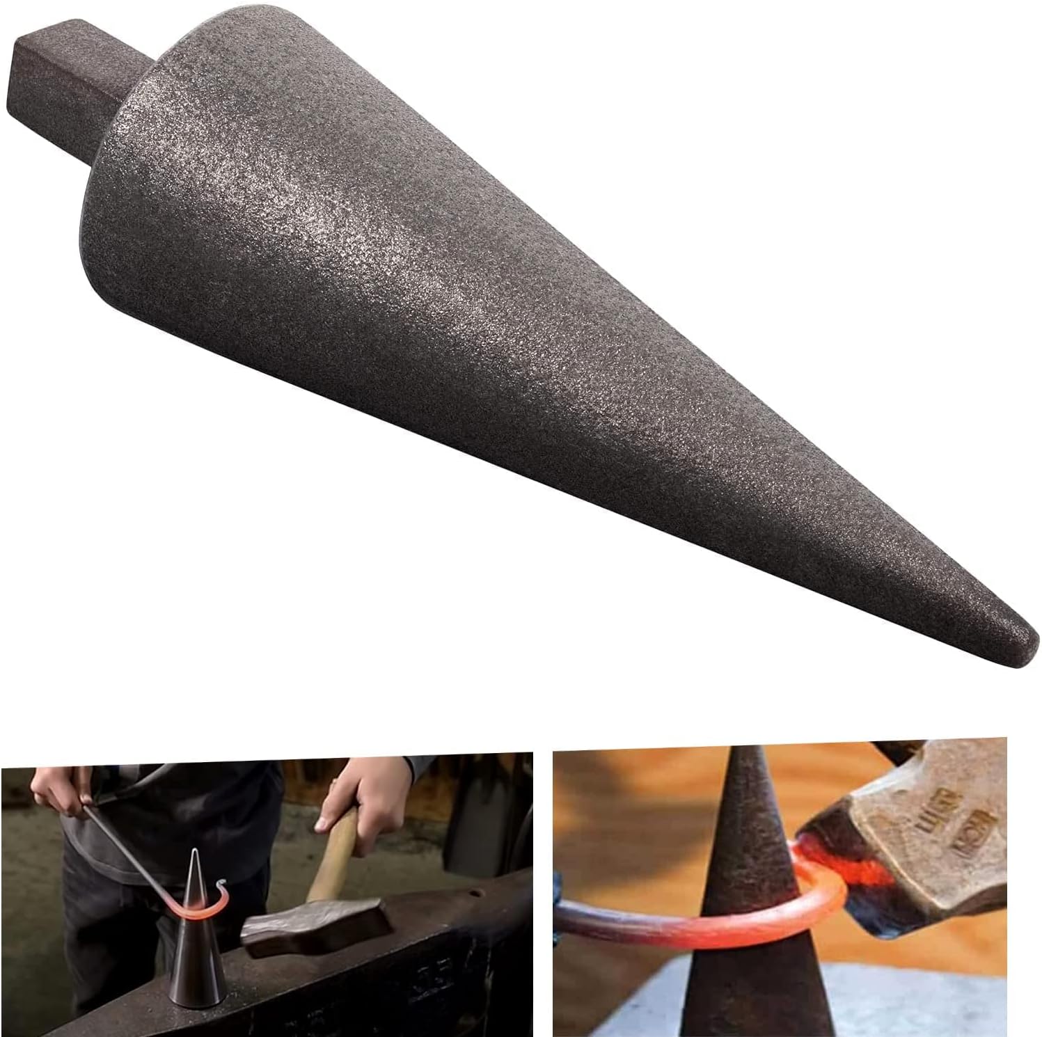 Blacksmith Anvil Mandrel Metal Forming Cone 1" Hardy Tool Vintage Gunsmith Blacksmith Anvil Forge Vise Tool
