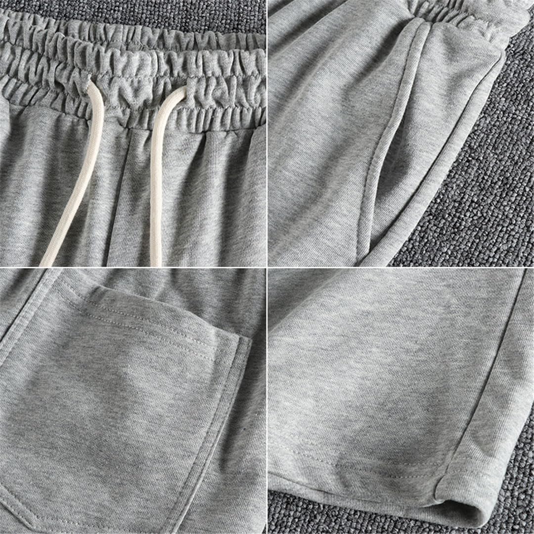 Męskie spodenki Basic Casual Sports Capri, Ciemnoszary 9, M
