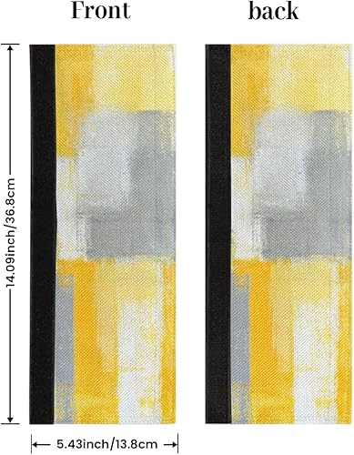 Miniatura 2 de FZDXZJJ Juego de 2 fundas para manija de puerta de refrigerador de mármol abstracto, manijas de decoración de electrodomésticos de cocina de mármol