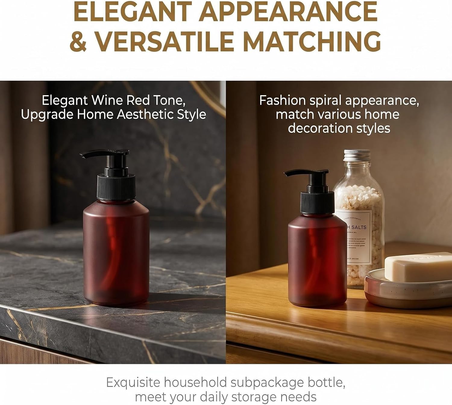 200ml Glass Soap Dispenser Lotion Pump Bottle Refillable Liquid Hand Soap Dispenser Dish Soap Dispenser Cosmetic Containers Bottle for Essential Oil Shampoo Body Wash(Red)