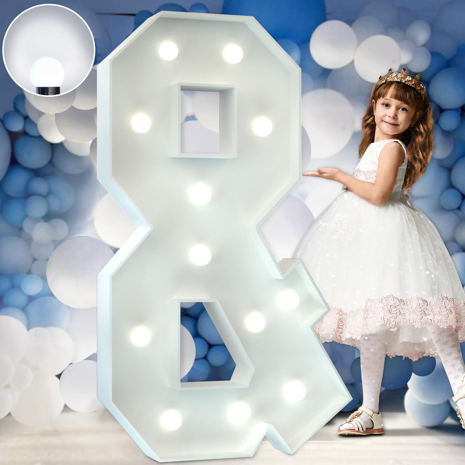 imprsv 4FT Marquee Light Up Letters, Cool White Light Up Letters &, Large Marquee Letters for Party Decorations, Marry Me Light Up Letters, Giant Letters for Events, Birthday Wedding Decor