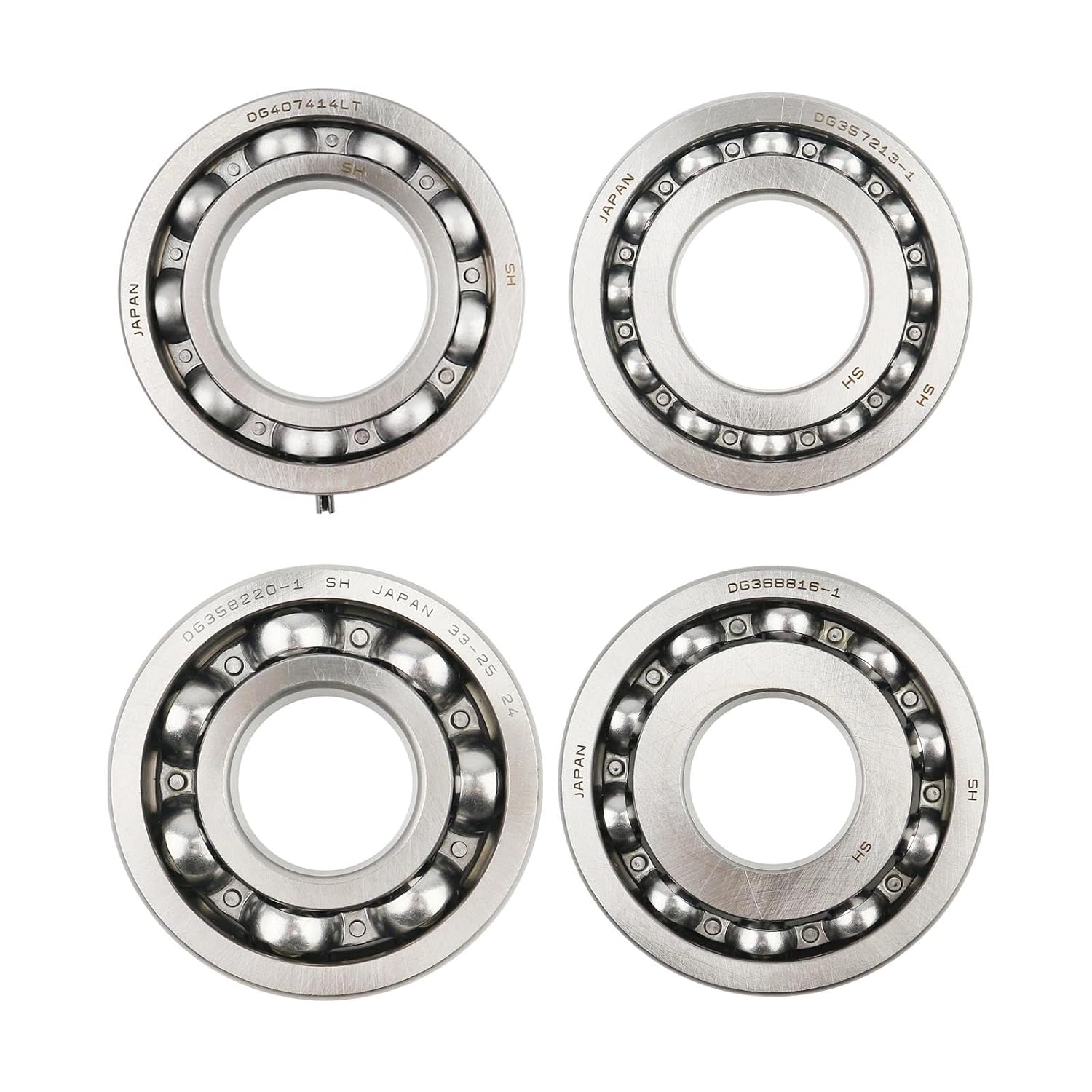 4Pcs/Set Auto Transmission Bearings Kit Compatible with Subaru Transnation 135220D CVT TR580 Replace DG357213-1 DG358220-1 DG368816-1 DG407414LT