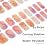 Nailog Semi Cured Gel Nail Strips 34 pcs | Long Lasting Nail Polish Sticker Wraps with Glossy Gel Finish | Twilight