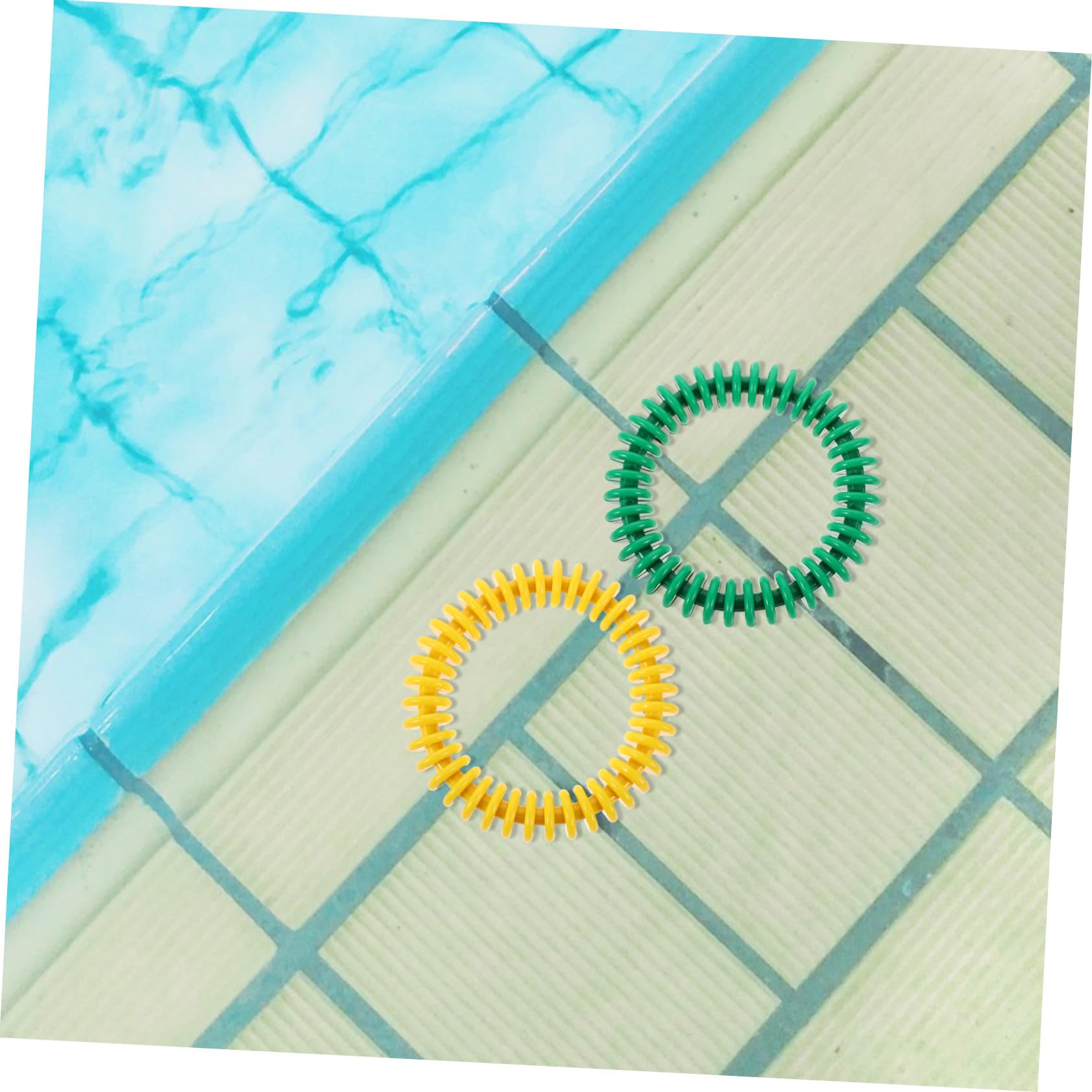 Anillos de Buceo de Plástico, Juego de 4 Piezas para Piscina | Entrenamiento Submarino y Actividades, Formato Portátil, Uso para Adultos y Niños