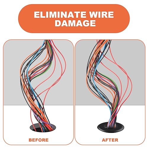 Miniatura 4 de PSHZZ Kit de 280 Ojales de Goma, Surtido de Juntas de Ojales de Goma para Orificios para Cableado, Alambre, Automotriz, Cortafuegos, Chapa Metálica,