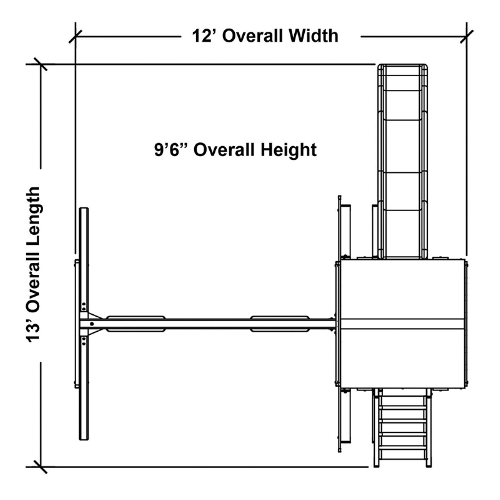 Congo Safari Playsystem - Green and Sand Low Maintenance Play Set