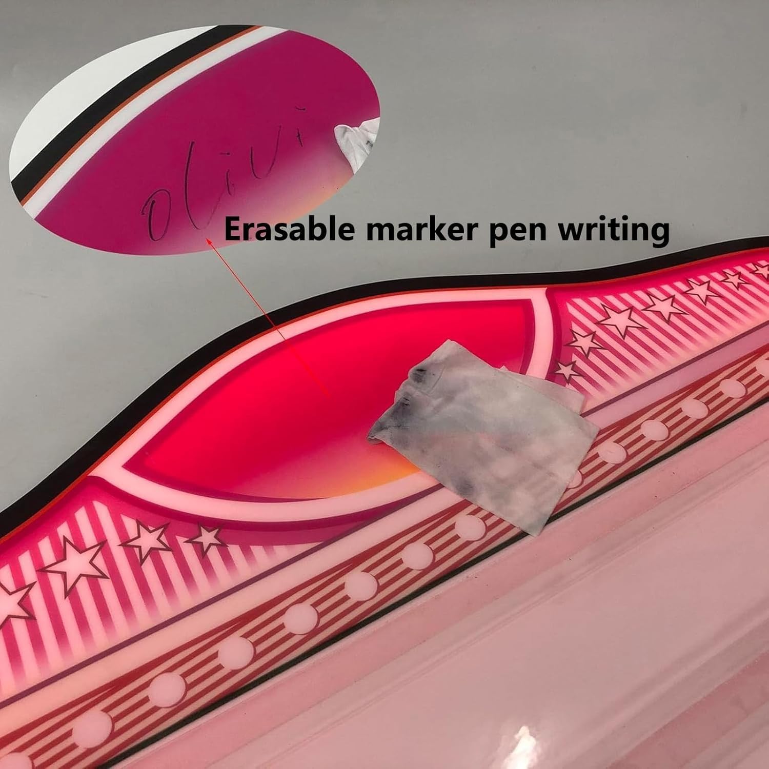 Insegna per Servizio Bottiglie per Discoteca, Personalizzata, con Lettere Colorate, Cartello Pubblicitario, con LED Luminoso, Portatile