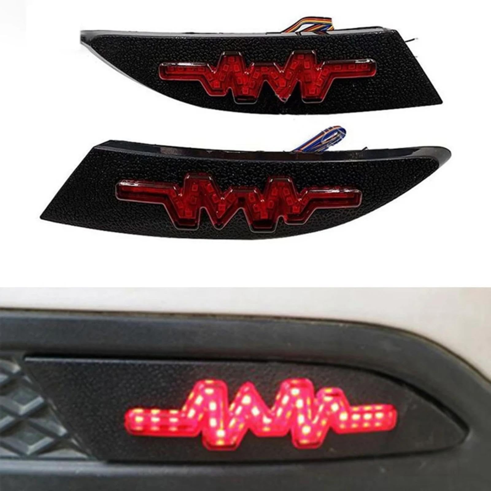 Mistlampen Dla Focus Dla Sedan 2012-2018 Dla Focus Hatchback Tylna lampa przeciwmgłowa samochodu Światło na zderzak Światło hamowania Dynamiczny reflektor