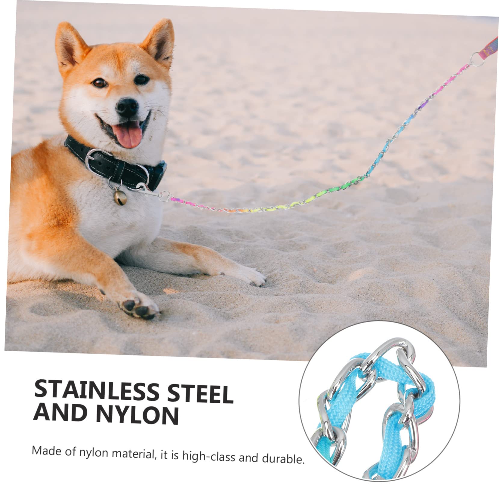 Kisangel 2piezas Correa De Perro Resistente Al Desgaste Cadena para Mascotas Accesorio Práctico para Cachorros para Paseos y Entrenamiento