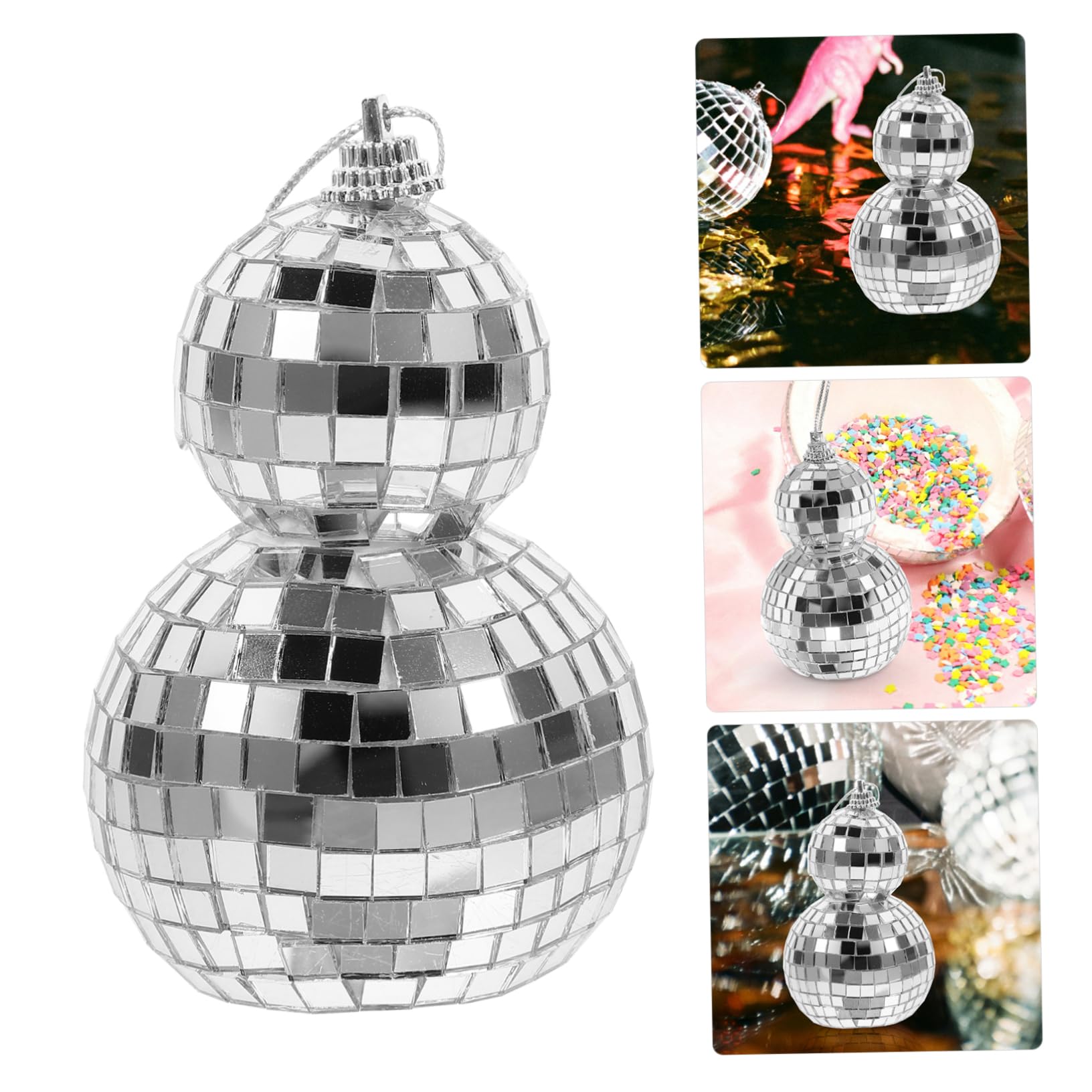 RORPOIR Mirror Disco Ball Party Mirror Effect Reflective Ball Decoration Ceiling Hanging