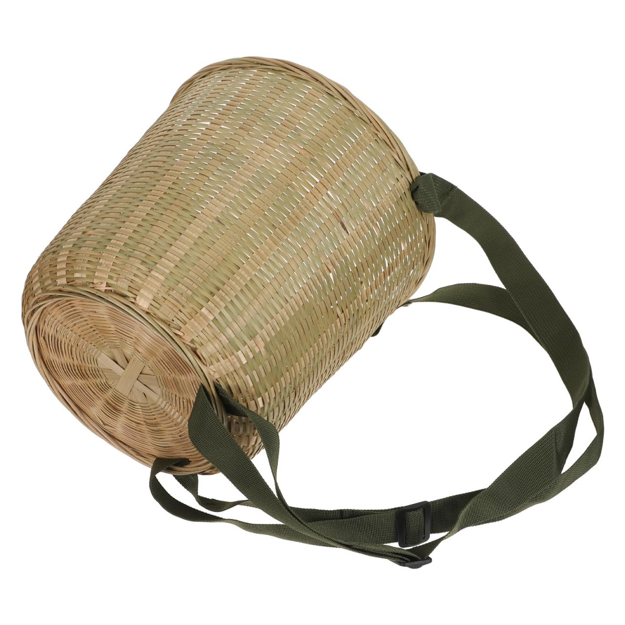 Panier pique-nique rond en bambou Kichvoe, fini les mains encombrées