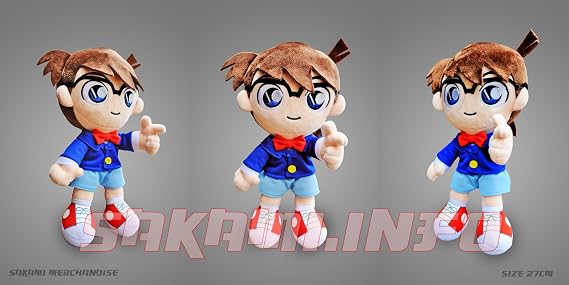 SAKAMI Detective Conan Plush Figure (27cm) - Conan Edogawa - Official Licensed Product
