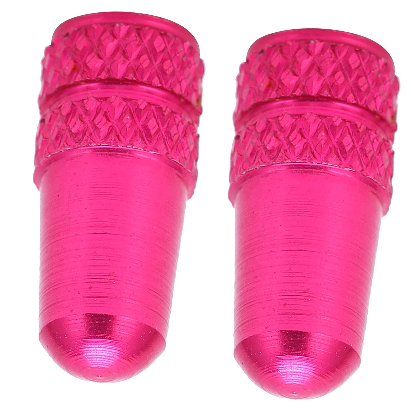 Valve Covers, Professional Design Valve Caps Long Service Life Practical to Use for Outdoor for Mountain Bikes (Rose Red)