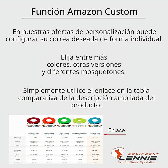 Foto 6 de 8 de Correa para Perros BioThane 19 mm/Ajustable múltiple / 1,75-5 Metros [3,0 m] / 25 Colores [Negro] / cucita