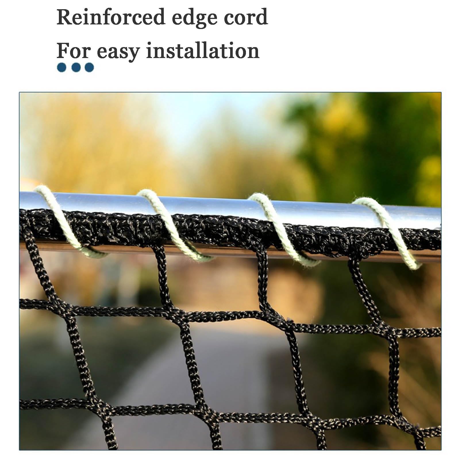 Red de tenis de mesa - Red de seguridad resistente a la deformación de 1,2 x 10 m para obras de construcción y protección de escaleras, perfecta para jugar en interiores y exteriores