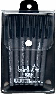 Black Multiliner Set A-2 (Set of 7)