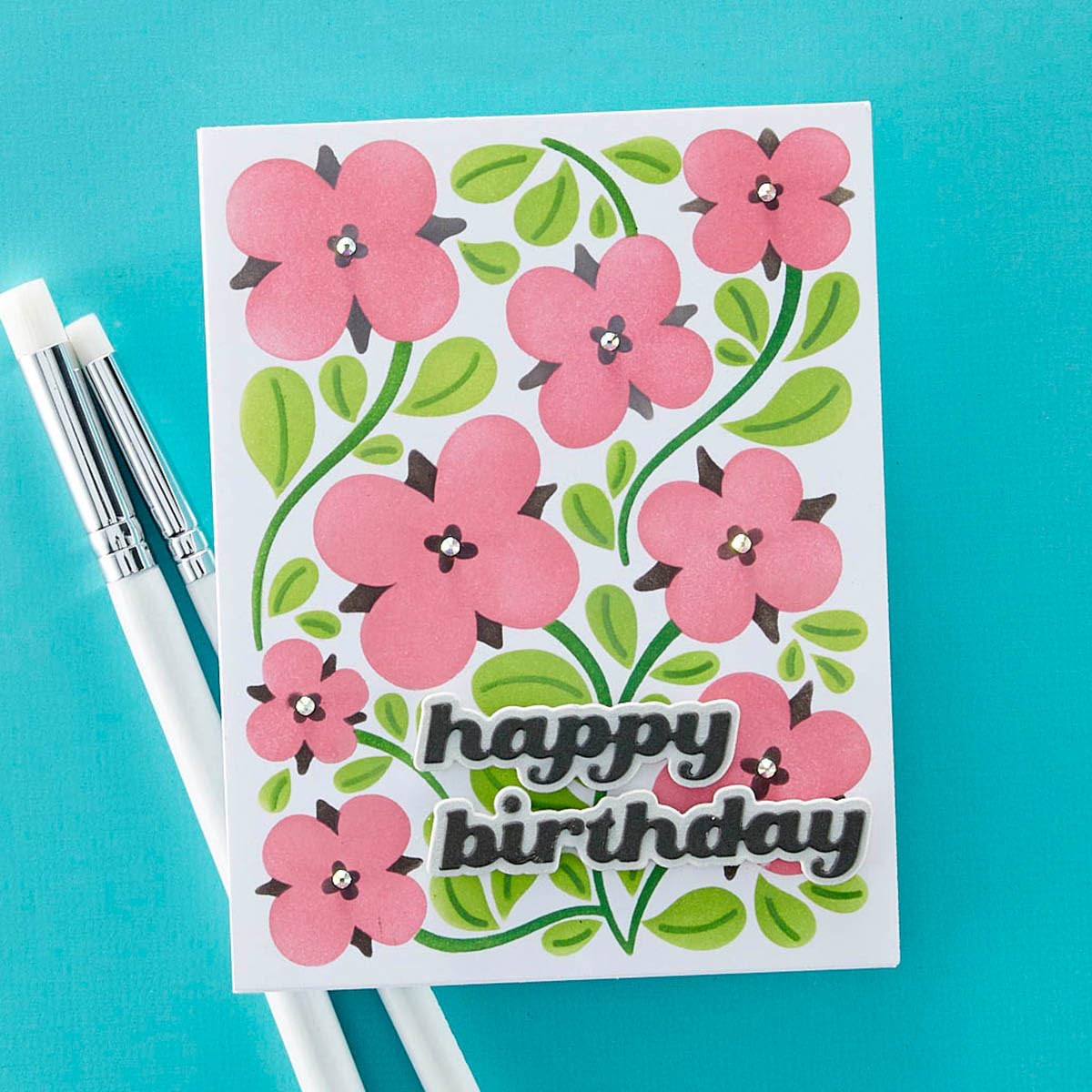Spellbinders 4-4.5 x 6 Stencils, ONE, Clear - Image 2