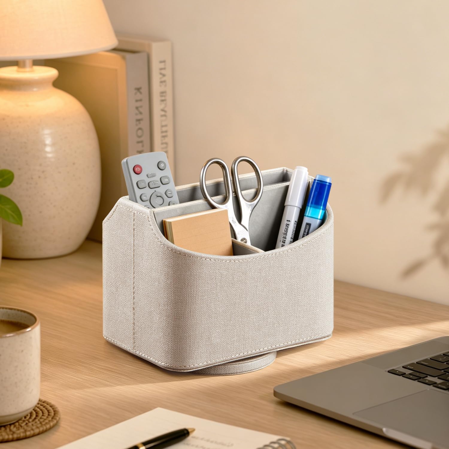 Remote Control Holder - PU Leather Organizer -6