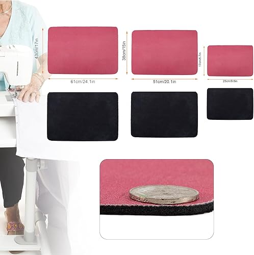 Miniatura 4 de Alfombrilla de coser, alfombrilla de silenciamiento para máquina de coser, alfombrilla para máquina de coser reduce las vibraciones de la máquina de