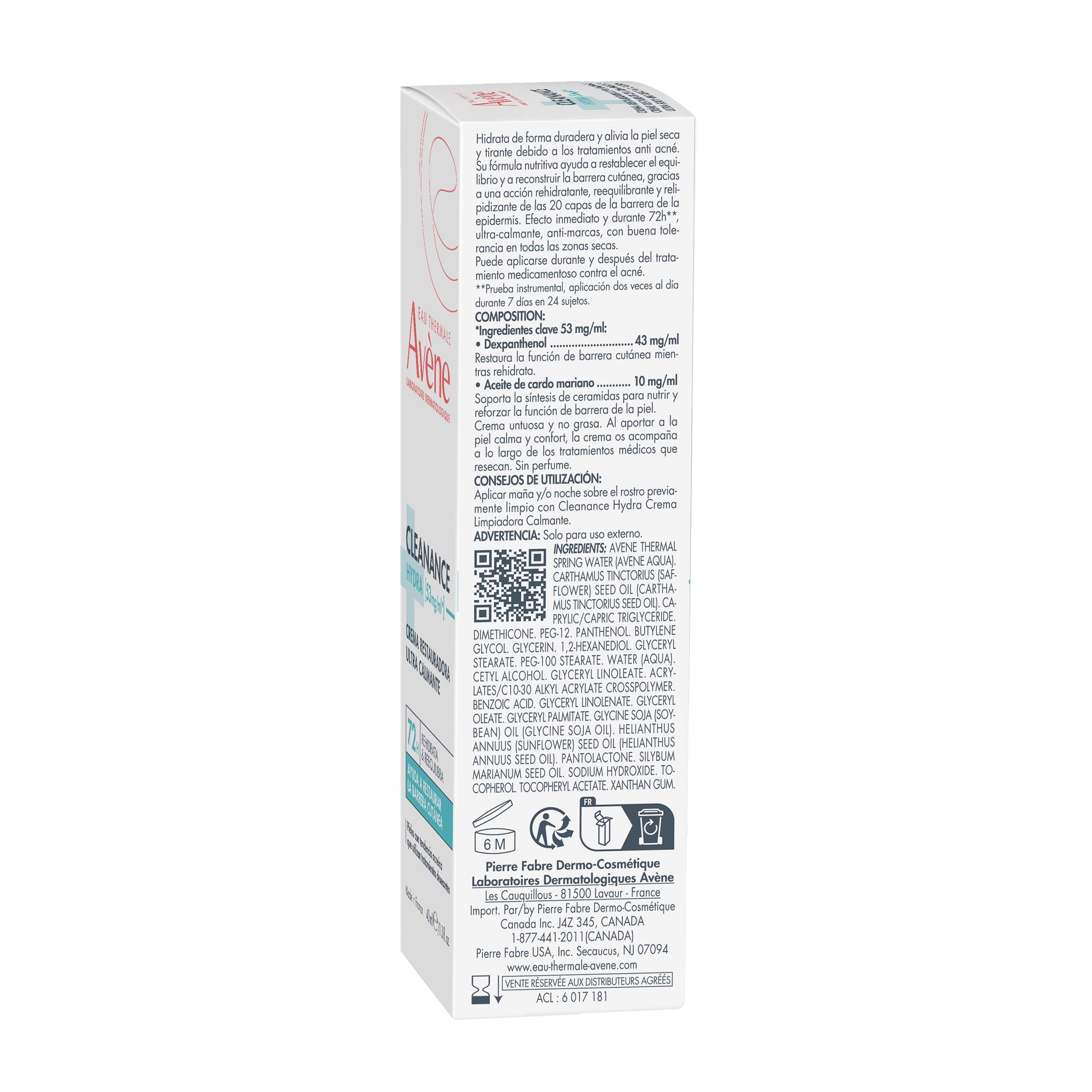 AVENE CLEANANCE Soin Anti-irritant et Hydratant (40 ml)
