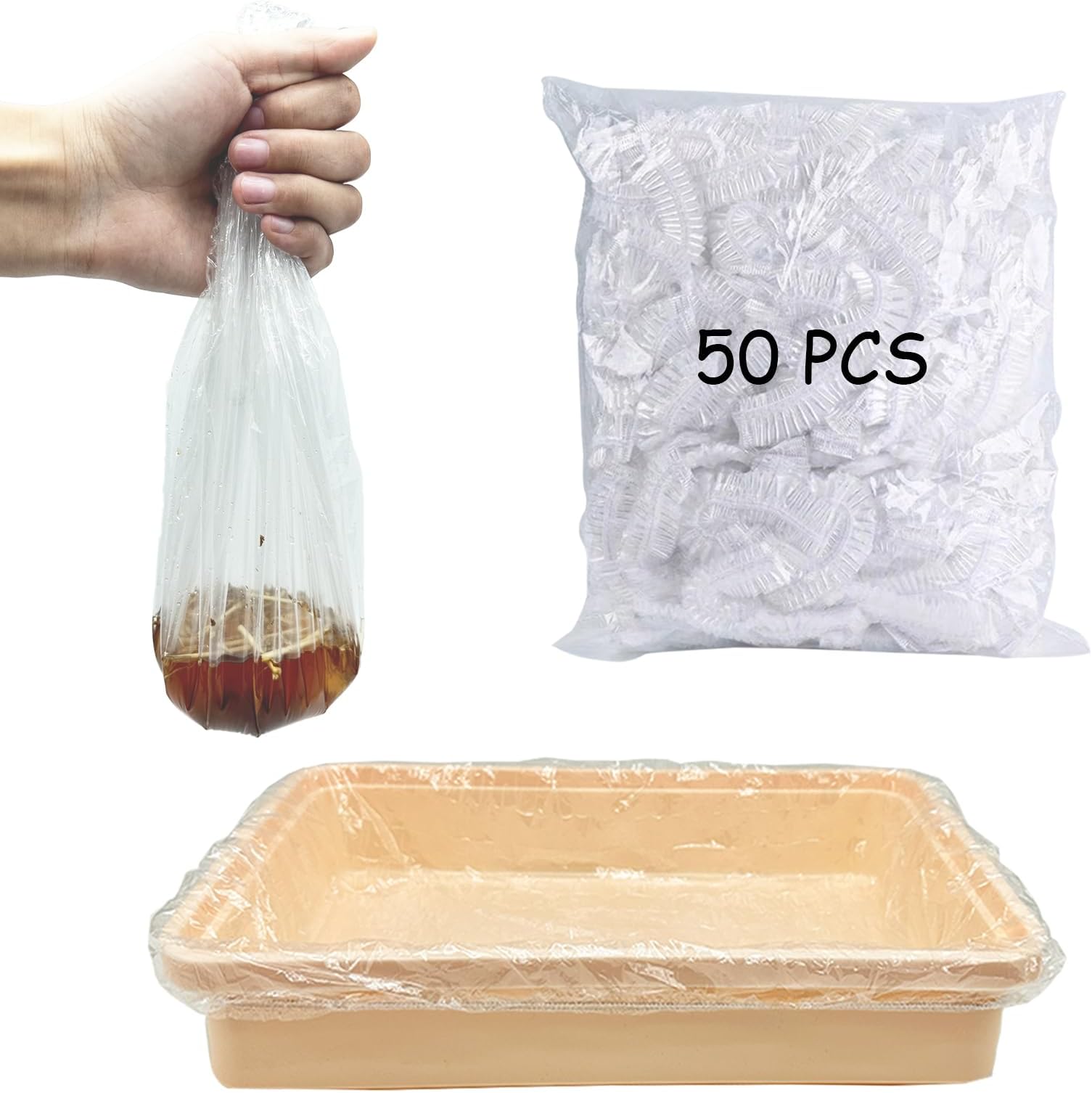 Plastic Bunny Cage Liner disposable rabbit litter box liner Small Animal Litter Pan Bags Leak Proof Toilet Film for Bunny Chinchilla Hedgehog Bird（Small)