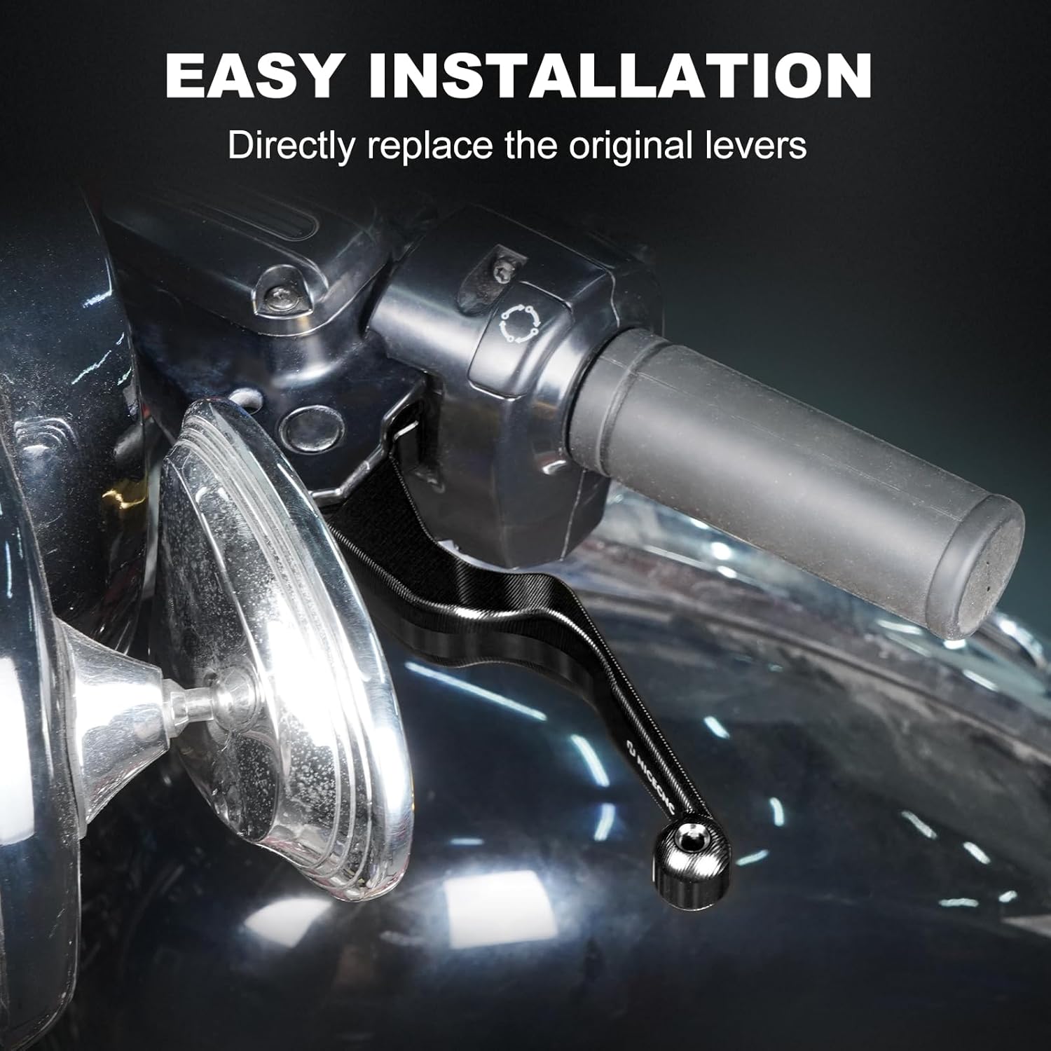 NICECNC Black Brake Clutch Levers Compatible with Harley Street Glide FLHX 2017-2020,Road King FLHR 2017-2020,Electra Glide Ultra Classic,Fits '17-'20 Touring and '19-'20 Trike Models