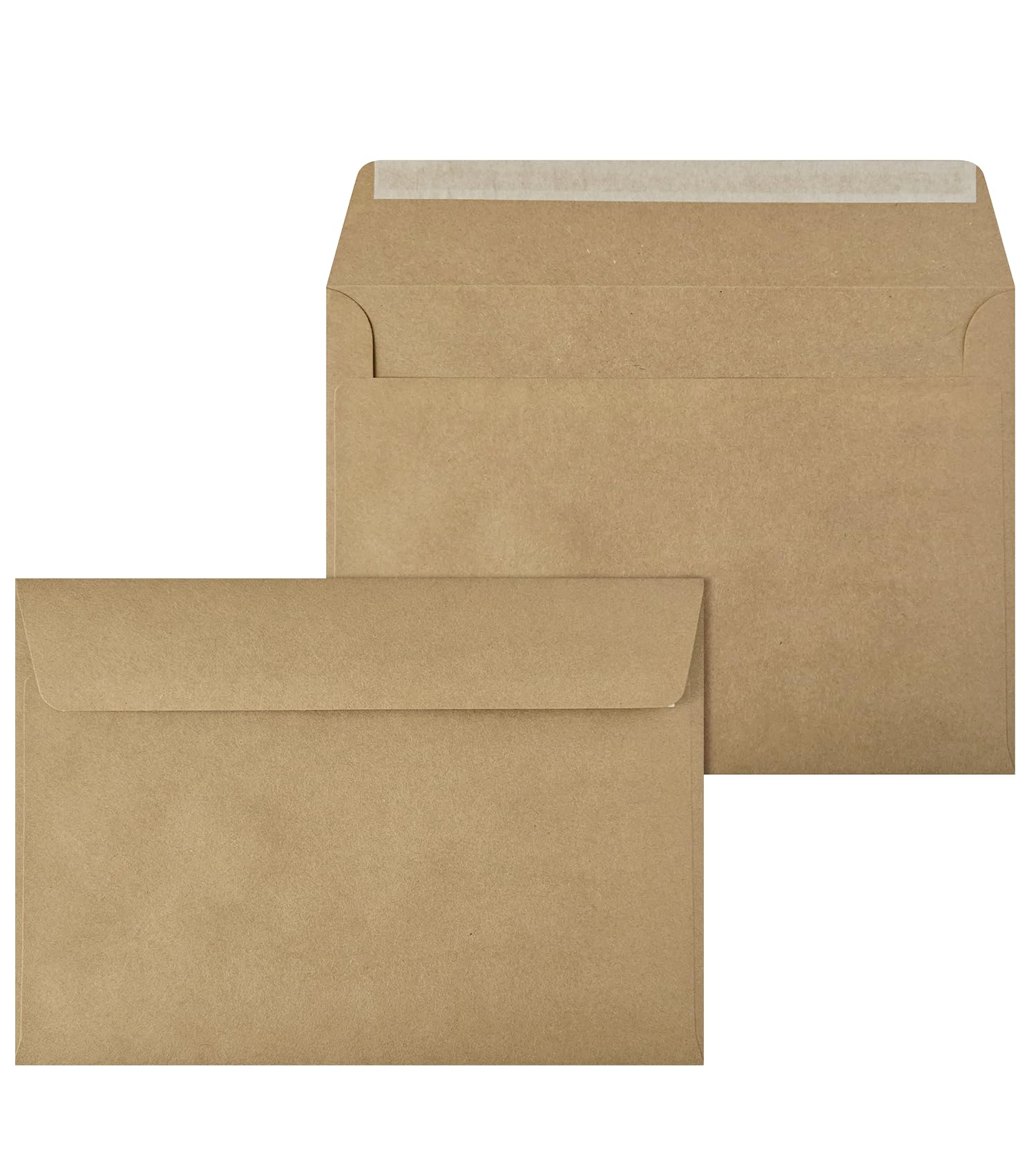 Netuno 50 Large Brown Kraft envelopes C5 162 x 229 mm 6.4 x 9 in 100gsm Natural Kraft Paper Envelope Vintage envelopes for A5 Letters Wedding Invitations Greeting Cards documents Postcards
