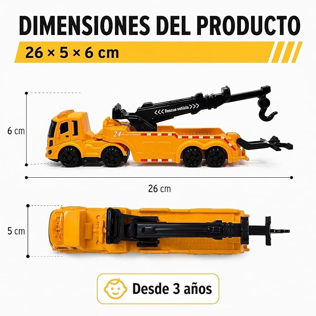 Foto 6 de 7 de GizmoVine Camión Grúa de Obra Naranja