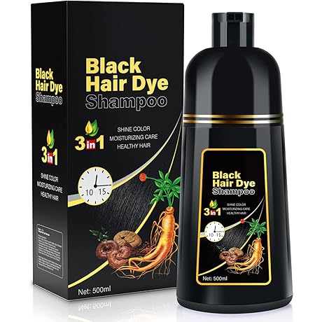 Tenglong Herbal 3-in-1 Natural Black Hair Dye Shampoo