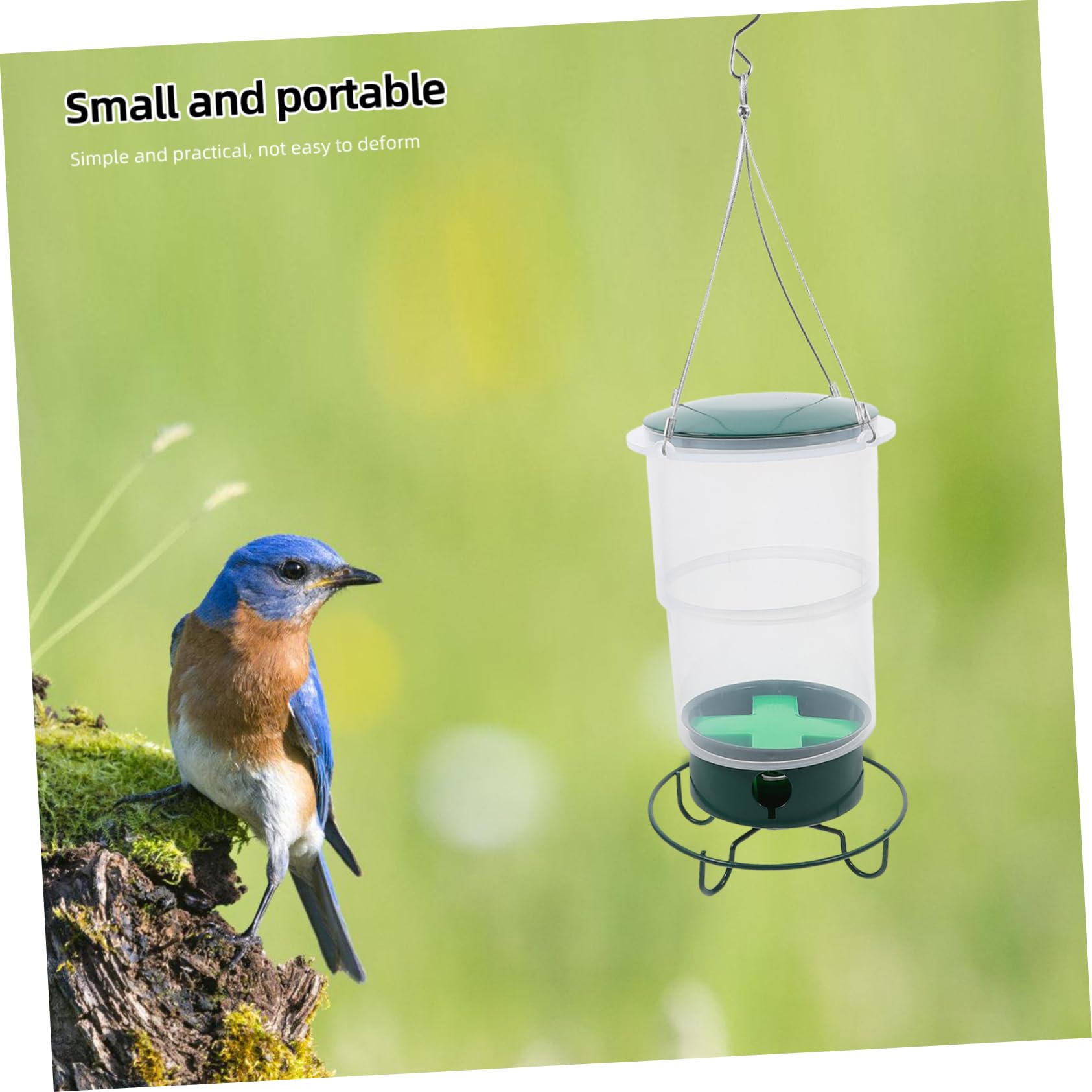 Hängender Hummingbird Feeder Wetterbeständige Futterstation Für Außenbereich Design Mit Schmetterlingsornament Für Garten Und Terrasse