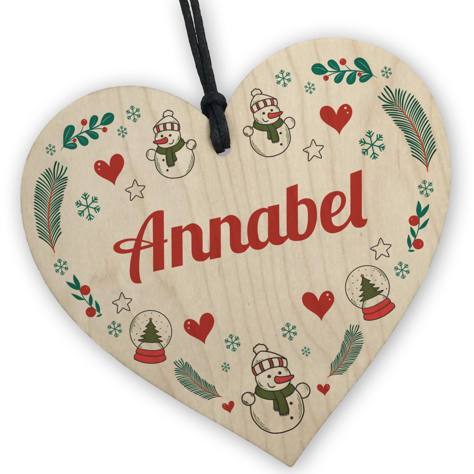 Red Ocean Personalised Christmas Bauble Baby Christmas Ornament Daughter Son Tree Decoration Babys 1st Christmas Decoration Keepsake