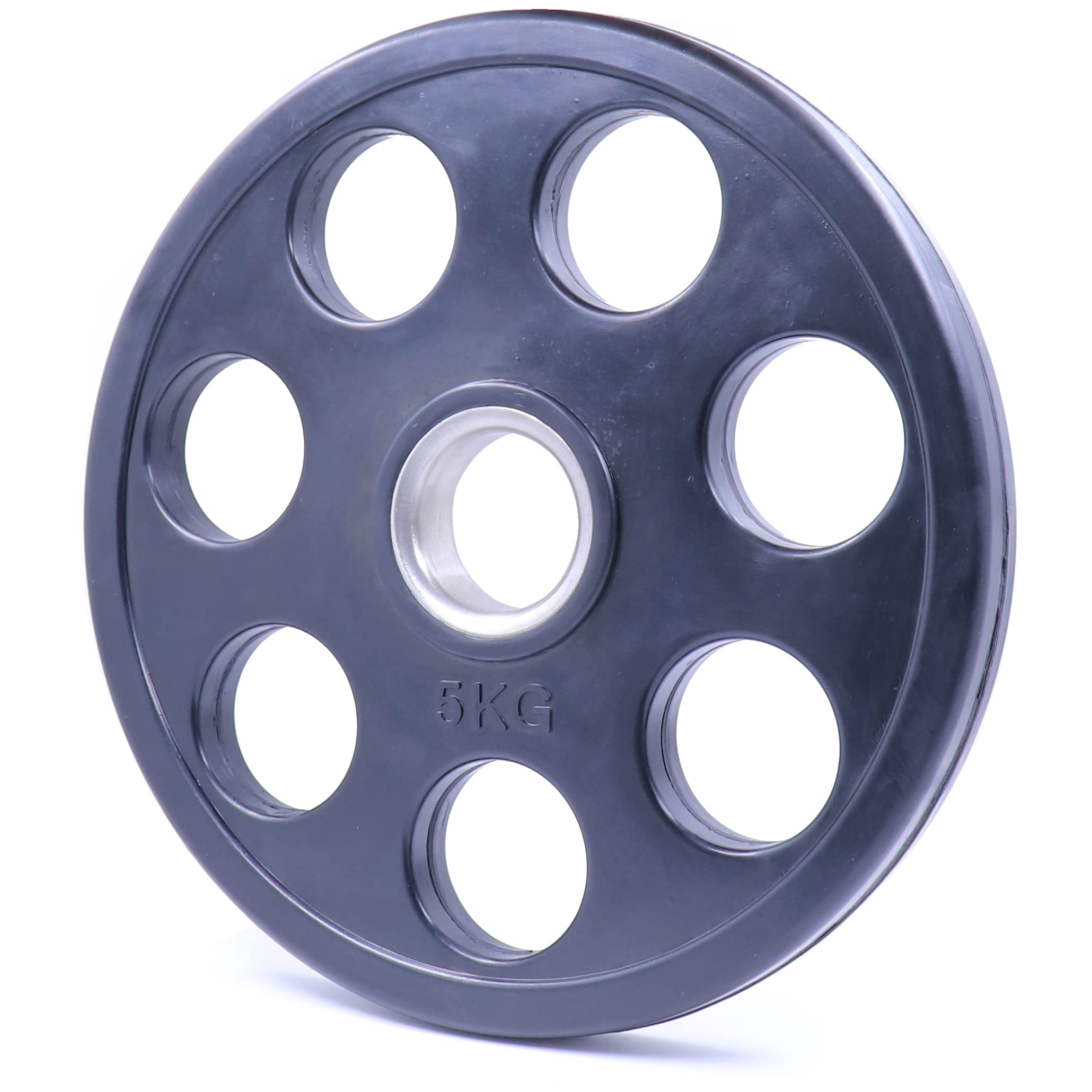 Kobo 7 Holes - Rubber Coated Olympic Cast Iron Weight Plate (51mm/2") - Commercial Grade 5 Kg x 2 = 10 Kg (IMPORTED) (B09SV782Z3) Amazon Price History, Amazon Price Tracker