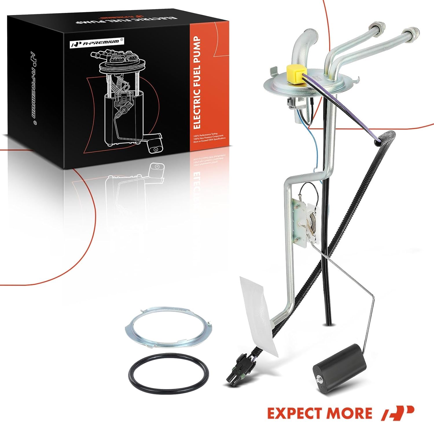A-Premium Fuel Tank Sending Unit Compatible with Chevrolet C3500 1996-2000, C3500HD 1996-2002, K3500 1996-2000 & GMC C3500 1996-2000, C3500HD 1996-2002, K3500 1996-2000, Replace# 25027416
