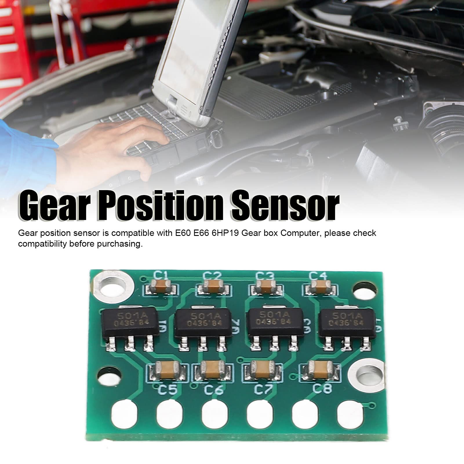 Sensore di Posizione del Cambio, Sensore di Posizione del Cambio della Trasmissione Automatica in Lega di Alluminio Compatibile con Il Computer del Cambio E60 E66 6HP19