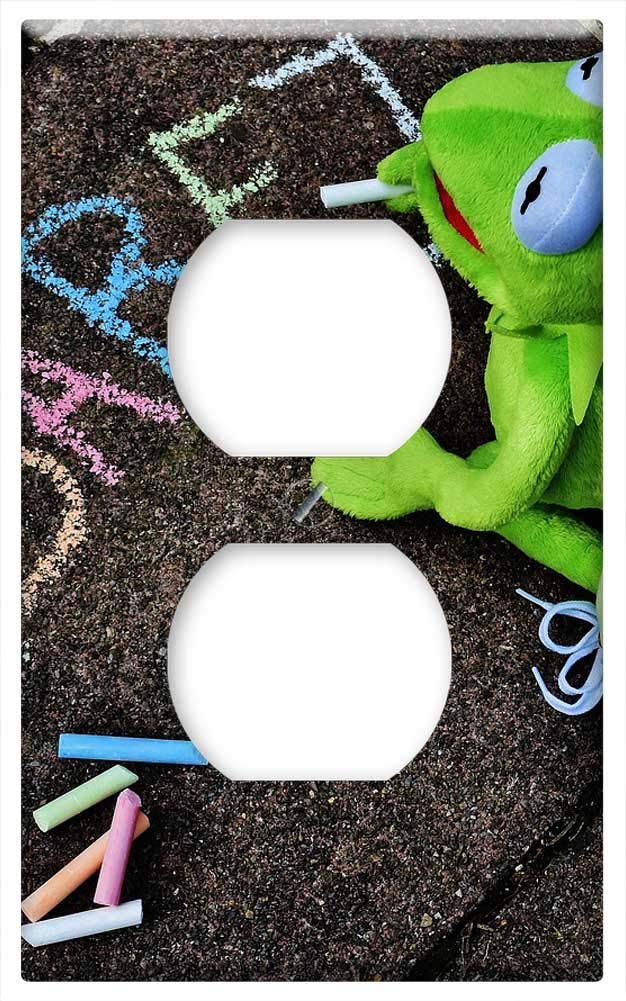 Switch Plate Outlet Cover - Strassenkreide Typographical Errors Kermit Frog