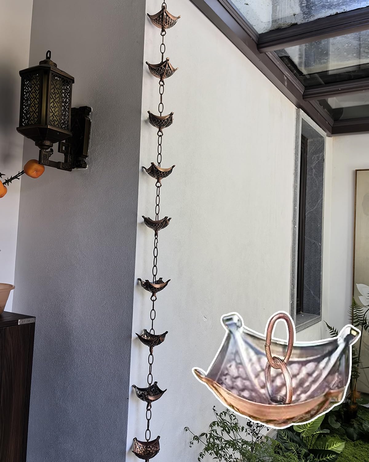 Metal Rain Gutter Diverter Hanging Design for Efficient Rainwater Diversion Ideal for Outdoor Drainage Solutions