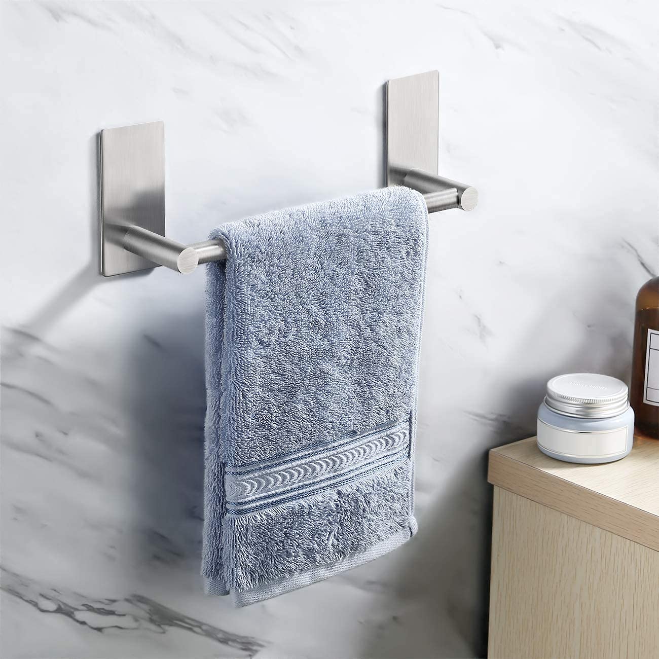 DELTAHOME Paslanmaz Çelik 30cm Havluluk/Askılık - Havlu Askısı - Kendinden Yapışkanlı - inox