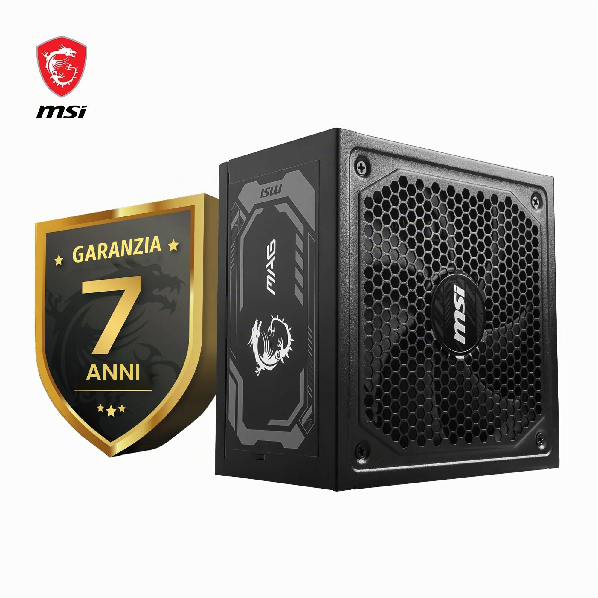 MSI MAG A1250GL PCIE5 Alimentatore, 1250W, 80 Plus Gold, ATX 3.1