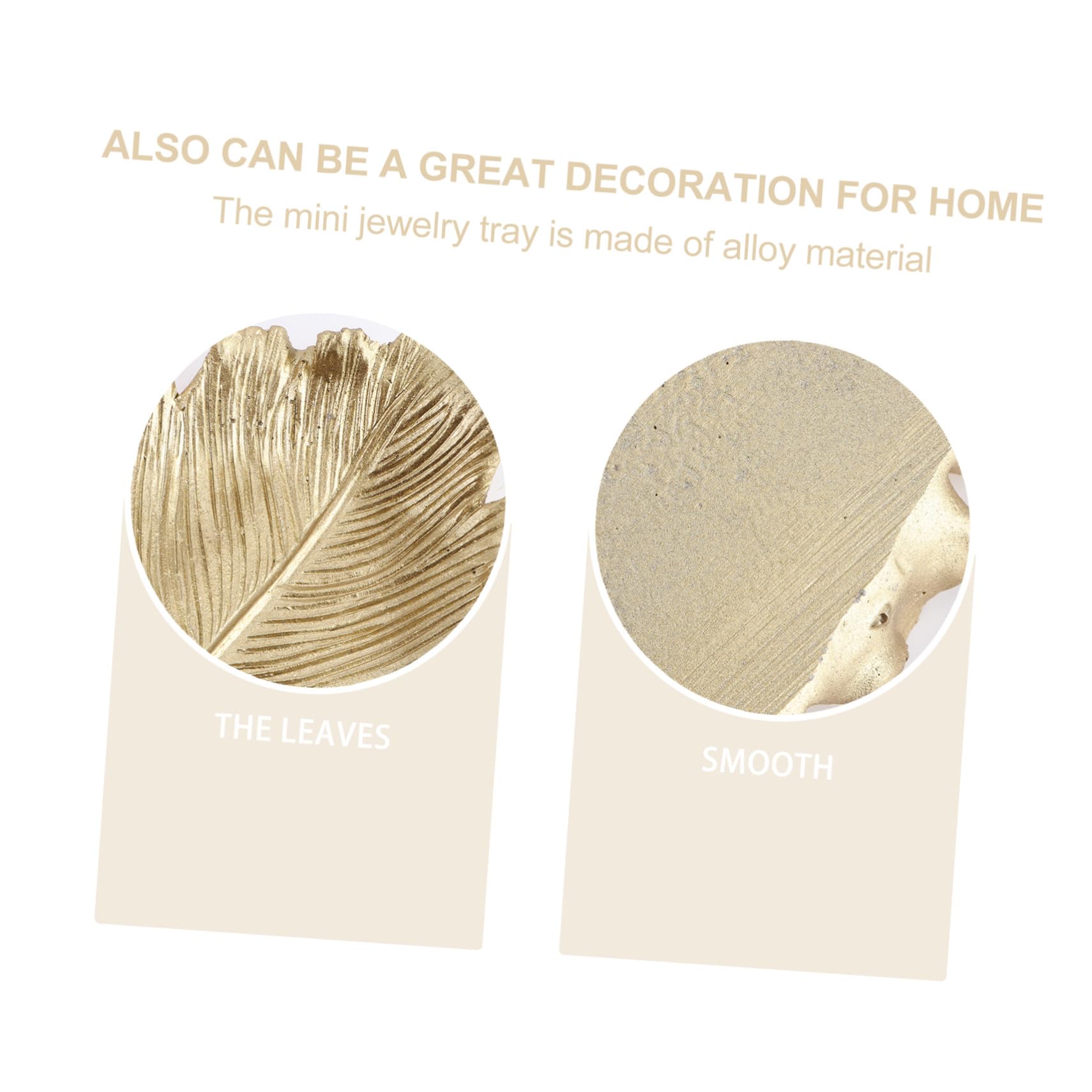 Vassoio Porta Gioielli Mini Vassoio Oro a Forma Di Foglia Espositore Anelli Organizer Gioielli Per Casa E Decorazioni Eventi Special
