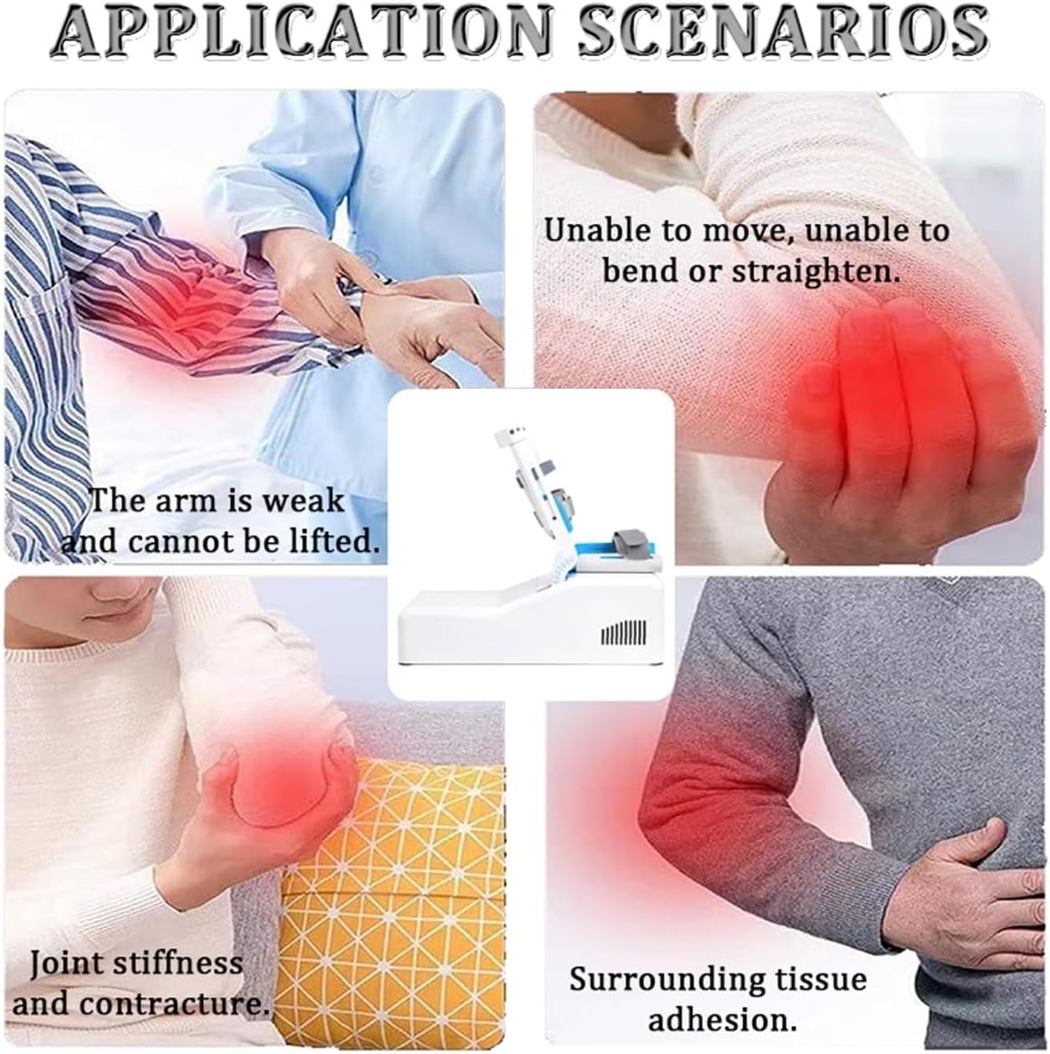 Elbow Flexion and Extension Trainer (-5°~145° Adjustable), Electric Elbow Joint Rehabilitation Device, Arm Robot Rehabilitation Device for Home Clinic – Remote Control
