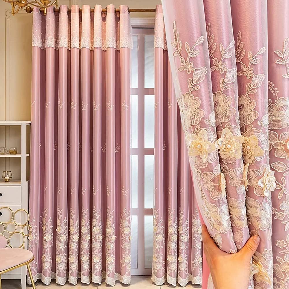 Amidoudou 1 Pair European 3D Flower Luxury Embroidered