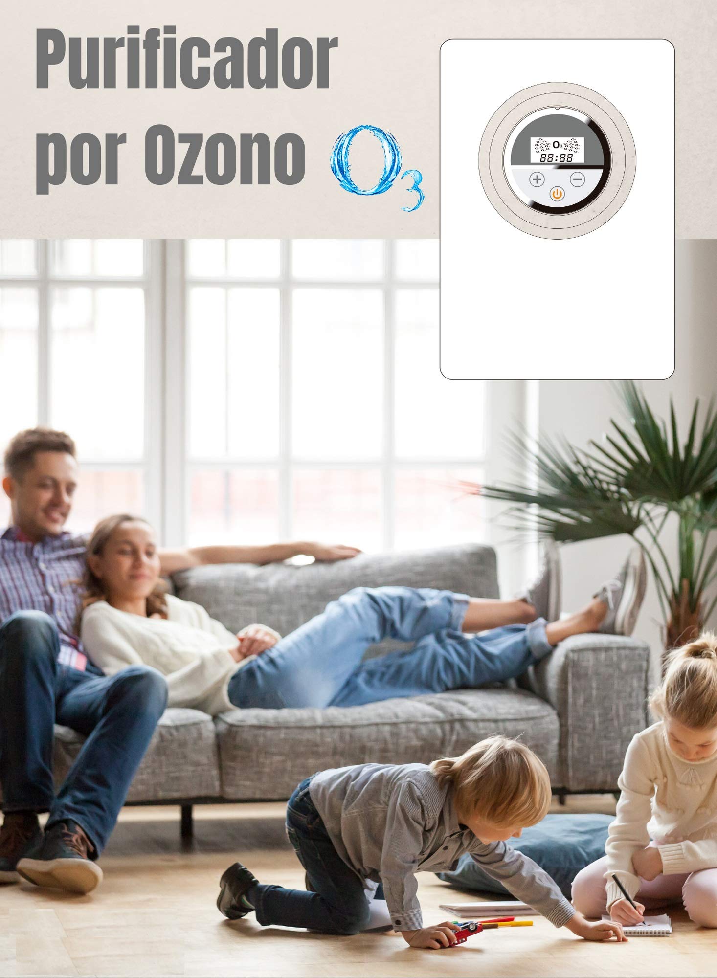 Purificatore d'aria e acqua generatore di ozono 400 MG/h