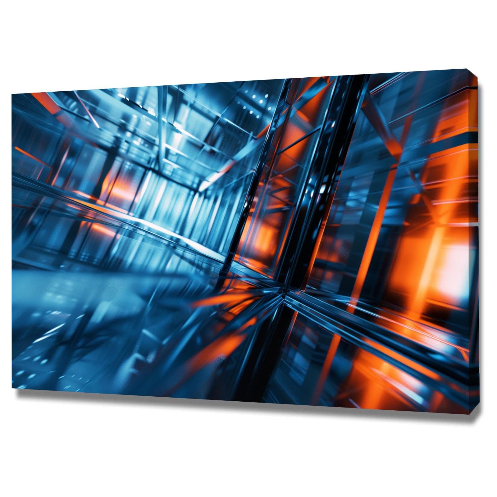 Tableau decoration murale encadrée 60x80cm pour grand mur vide - 8
