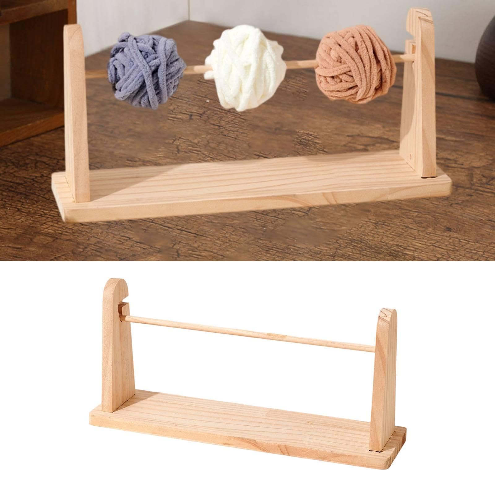 Organizzatore di Nastri in Legno, Porta Nastri, Supporto per Bobina, Dispenser, Accessorio per Lavori Creativi con Robusta Struttura in Legno, Salvasp