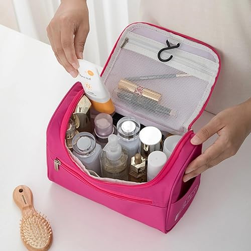Miniatura 2 de Bolsas de cosméticos para mujer, bolsa de maquillaje de viaje con asa, bolsa de aseo para mujer, bolsa organizadora de maquillaje de gran capacidad,