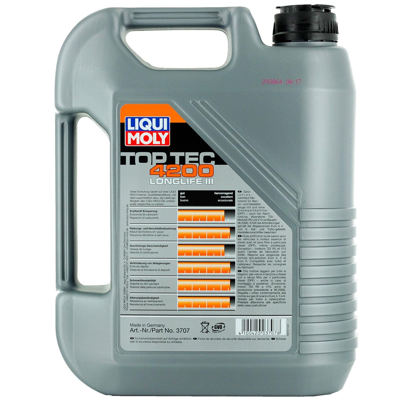 Ölfilter F026407181+Liqui Moly 5W30 | F026407181,(P7181)+220125S+MN1801+Lm TT 4600 5W30 für 1T1 2 Polo 6R Golf 5 6