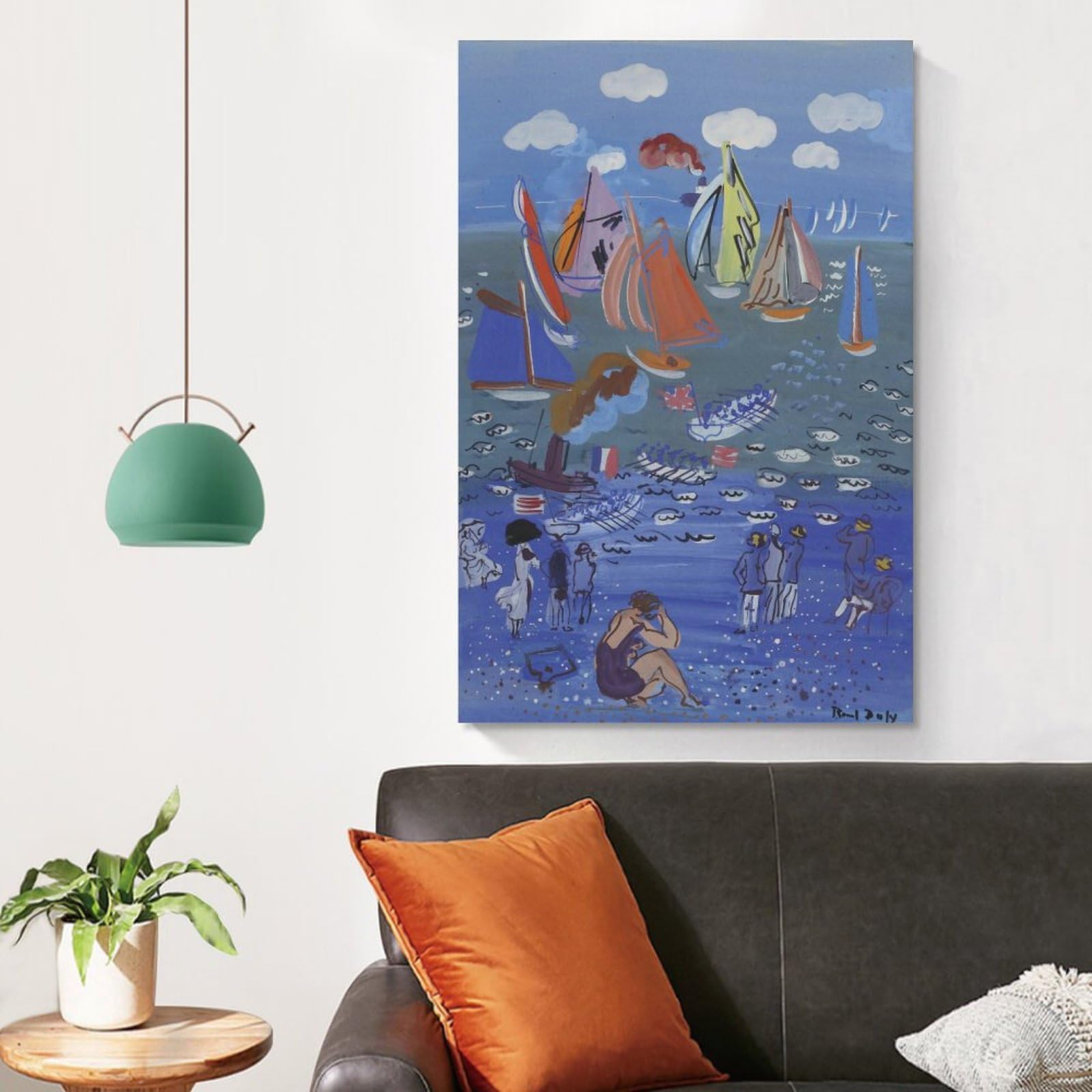 Raoul Dufy The British Squadron Visits Le Havre Leinwand-Kunstdruck, 60 x 90 cm