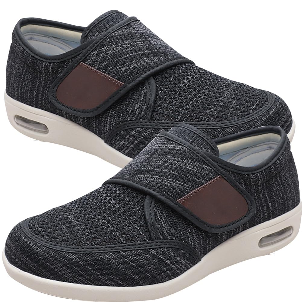 JOMIX Hausschuhe Für Diabetiker & Geschwollene Füße – Extra Weite Mit Klett, Rutschfest & Warm