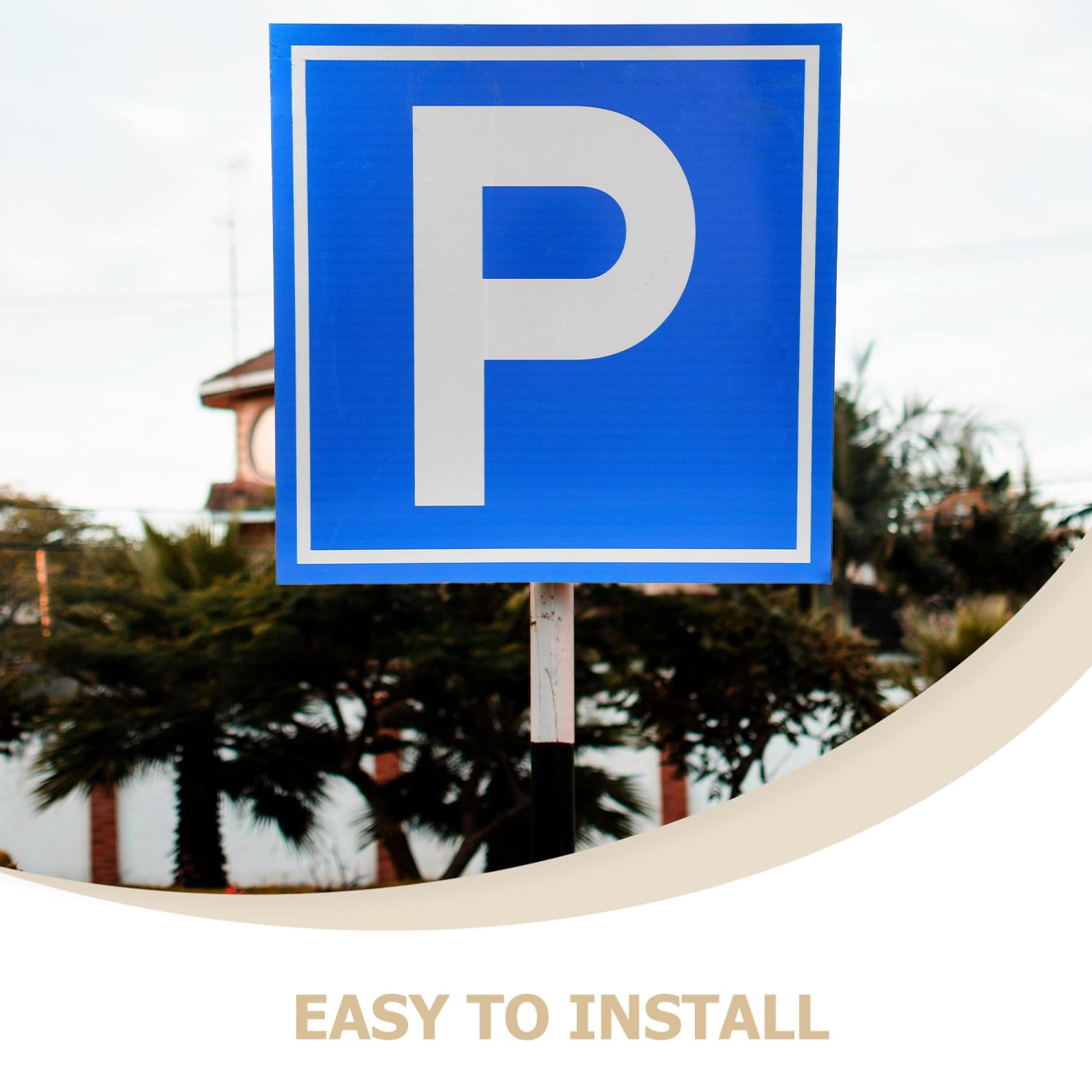 Cartello di Sicurezza Simbolo P in Lega di Alluminio Blu per Parcheggio | Uso per Aree di Sosta e Spazi Segnaletica Chiara, Installazione Semplice, Visibilità Elevata