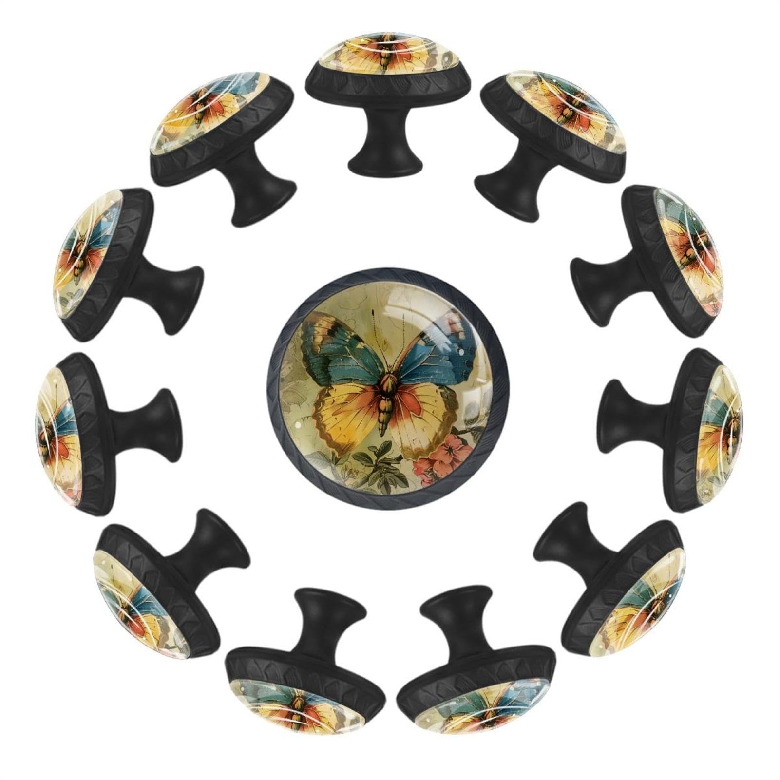 Boutons de tiroir en verre cristal vintage, quincaillerie haut de gamme pour buffet